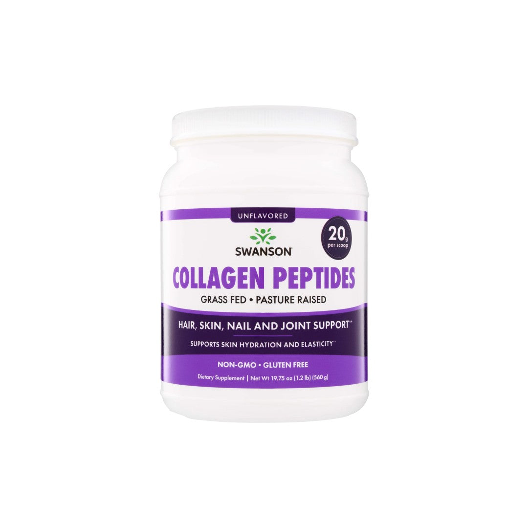 Kollagenpeptide-Pulver 560 g – ohne Geschmack Swanson Health Products