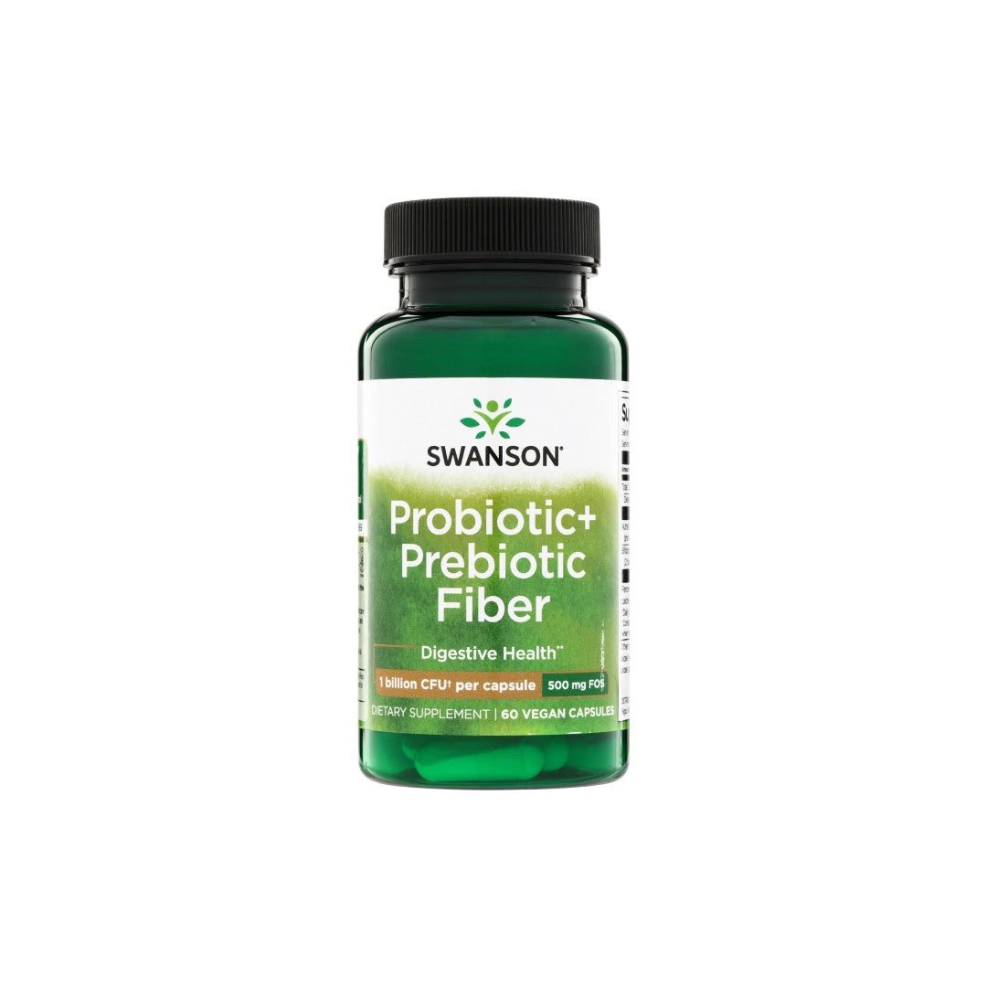 Probiotika + Präbiotische Ballaststoffe, 60 vegane Kapseln Swanson Health Products